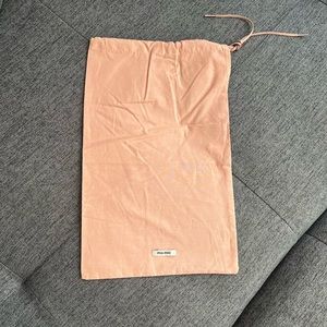 MIU MIU pink dustbag